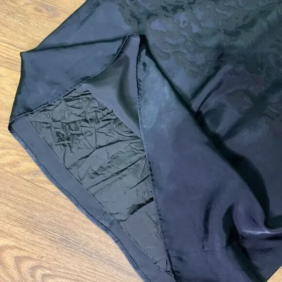 Y2k Black spaghetti strap dress two-tone print‎ design from Japan